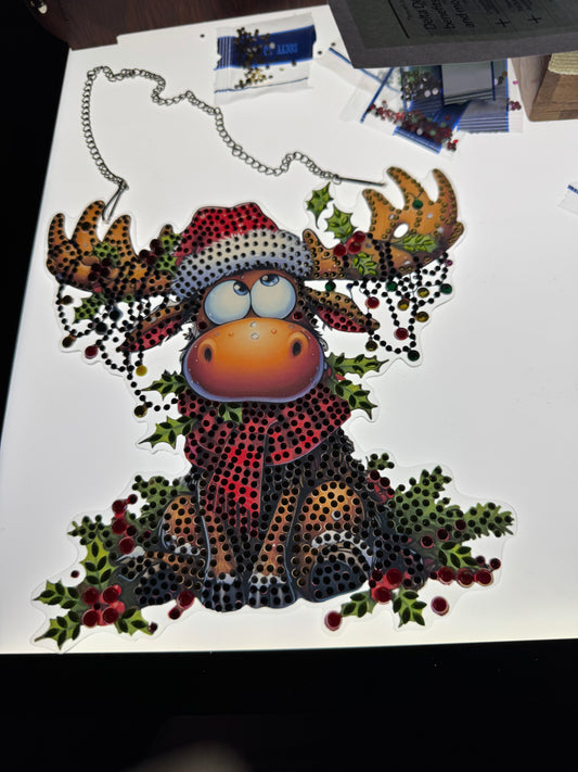 Diamond Art Christmas Moose small available now