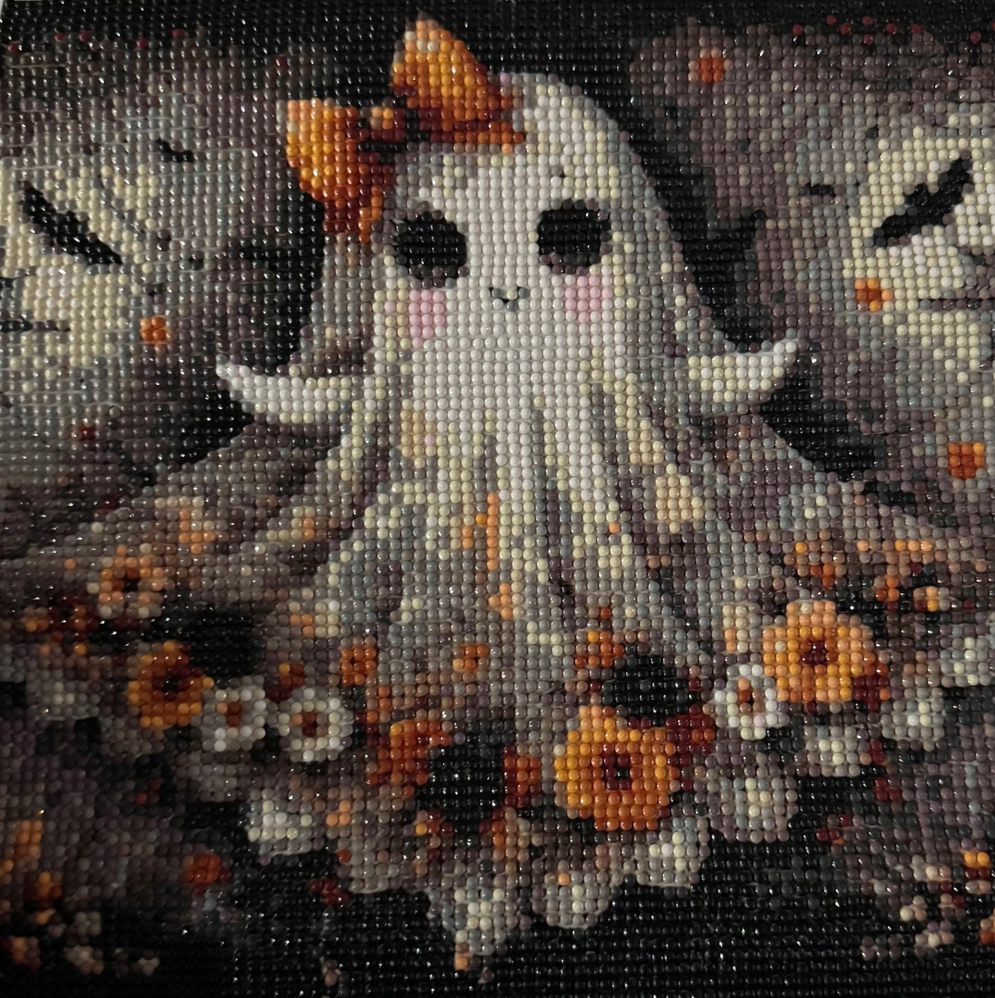 Diamond Art- Halloween Ghost with flowers
