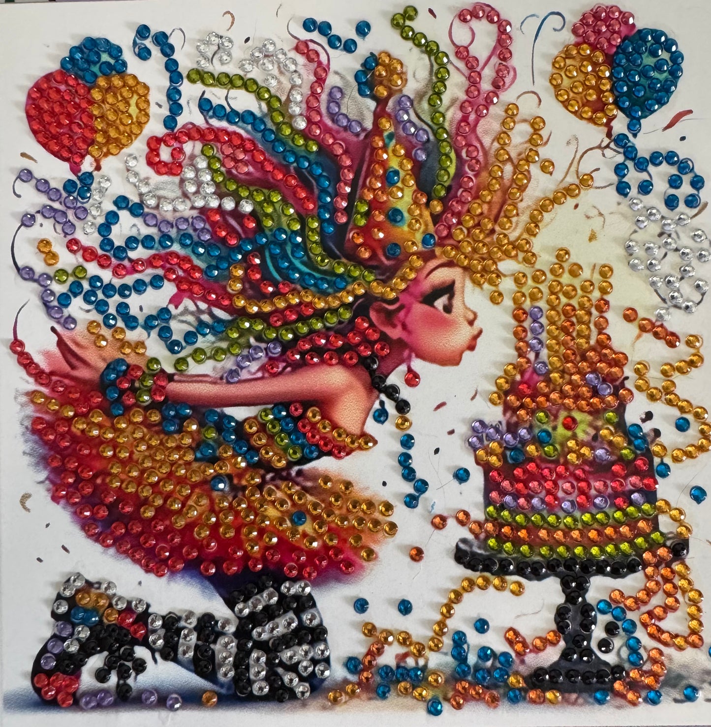 Diamond art birthday cards